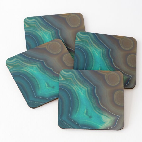 Item preview, Lake Like Teal & Brown Agate designed and sold by TheQuarry.