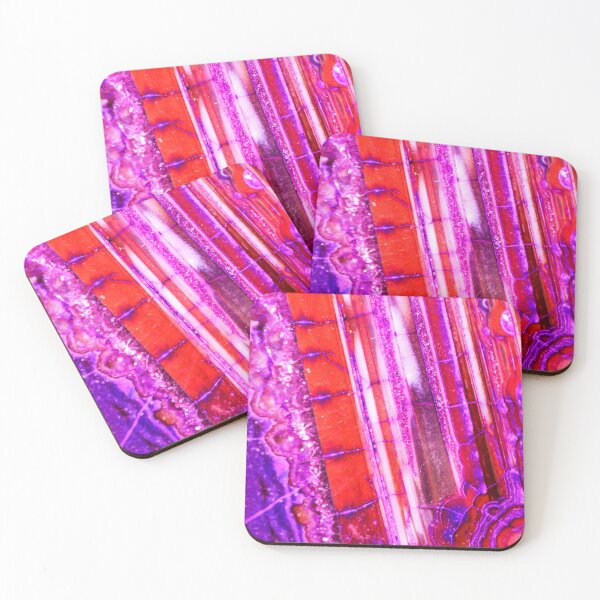 Artikelvorschau, Süßigkeit Striped Red & Purple Quartz entworfen und verkauft von TheQuarry.