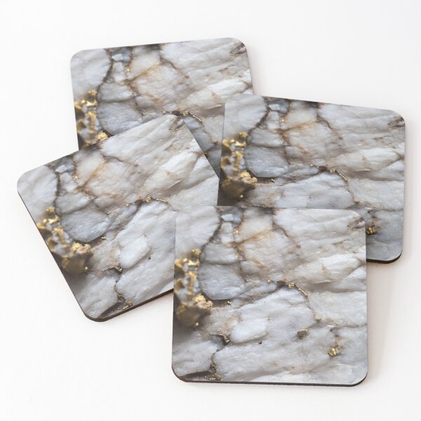 Item preview, White Quartz with Gold Veining designed and sold by TheQuarry.