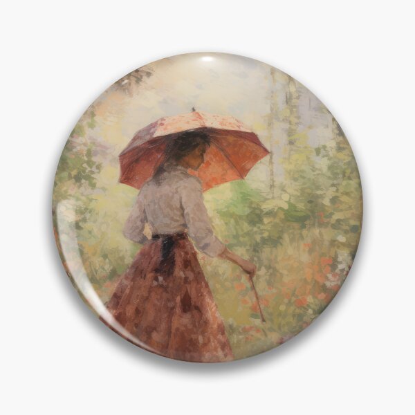 Item preview, Woman with a Parasol in a Garden by Pino Daeni. designed and sold by Daniel Wampler.