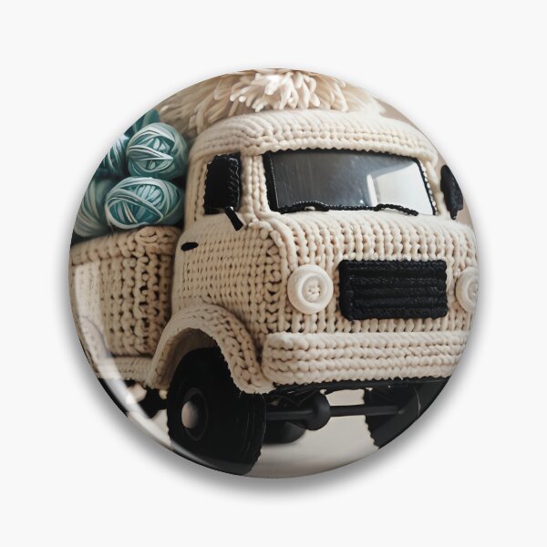 Item preview, Neutral knitted truck holding yarns designed and sold by Studio Quirk.