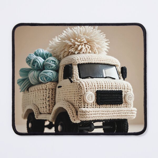 Item preview, Neutral knitted truck holding yarns designed and sold by Studio Quirk.
