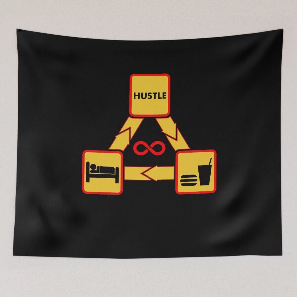 Item preview, Hustle - Eat Sleep Hustle Repeat - Hustler Gift designed and sold by farhanhafeez.