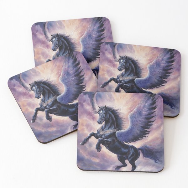 Item preview, Winged Black Horse “Abraxas” Pegasus  designed and sold by Spellhorn13.