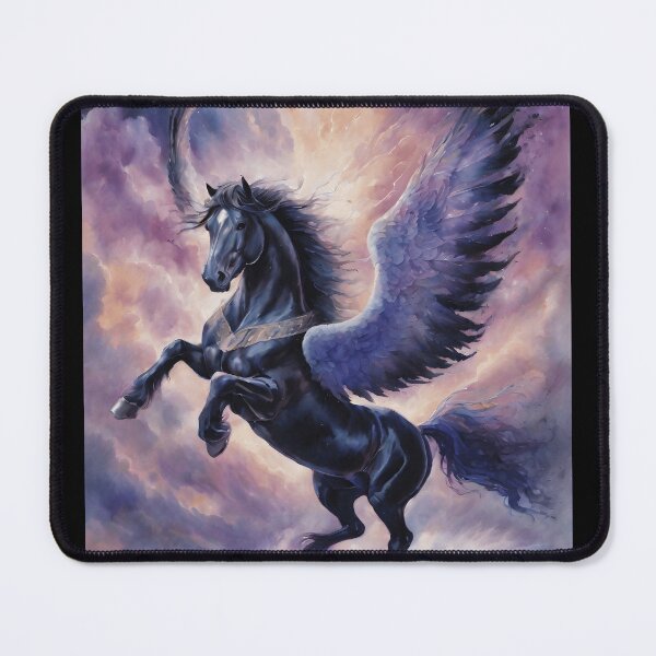 Item preview, Winged Black Horse “Abraxas” Pegasus designed and sold by Spellhorn13.