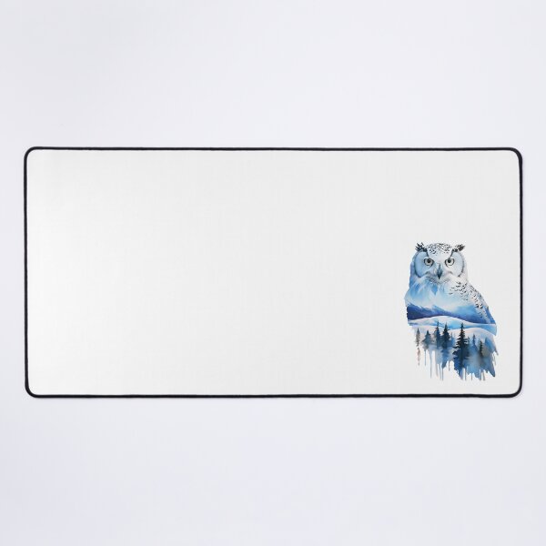 Item preview, Watercolor Frozen Tundra Snowy Owl designed and sold by heartlocked.