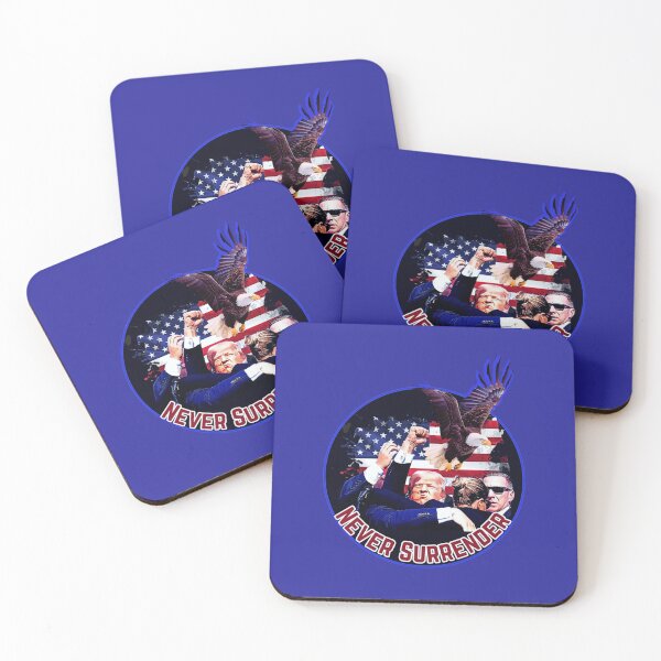 Item preview, Never Surrender (Trump) designed and sold by Tripp Art Studio.