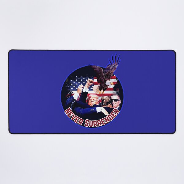 Item preview, Never Surrender (Trump) designed and sold by Tripp Art Studio.