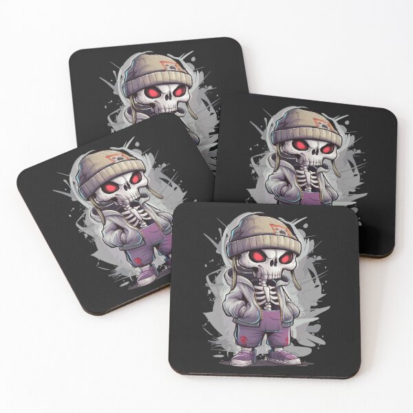 Item preview, Cool Urban Streetwear Skeleton with Red Eyes designed and sold by markymaarty.