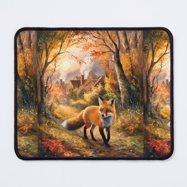 Artikelvorschau, Fuchs-Porträt. Herbstsaison, Herbstfuchs, Vintage-Fuchs, Fuchs-Malerei, Camille Pissarro-Stil entworfen und verkauft von FoxVibes.