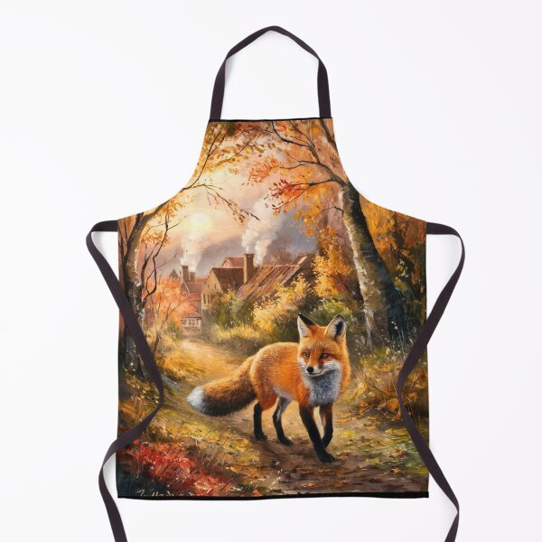 Artikelvorschau, Fuchs-Porträt. Herbstsaison, Herbstfuchs, Vintage-Fuchs, Fuchs-Malerei, Camille Pissarro-Stil entworfen und verkauft von FoxVibes.