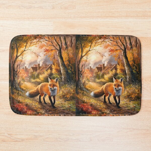 Artikelvorschau, Fuchs-Porträt. Herbstsaison, Herbstfuchs, Vintage-Fuchs, Fuchs-Malerei, Camille Pissarro-Stil entworfen und verkauft von FoxVibes.