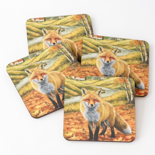 Artikelvorschau, Fuchs-Porträt. Herbstsaison, Herbstfuchs, Vintage-Fuchs, Fuchs-Malerei, Camille Pissarro-Stil entworfen und verkauft von FoxVibes.