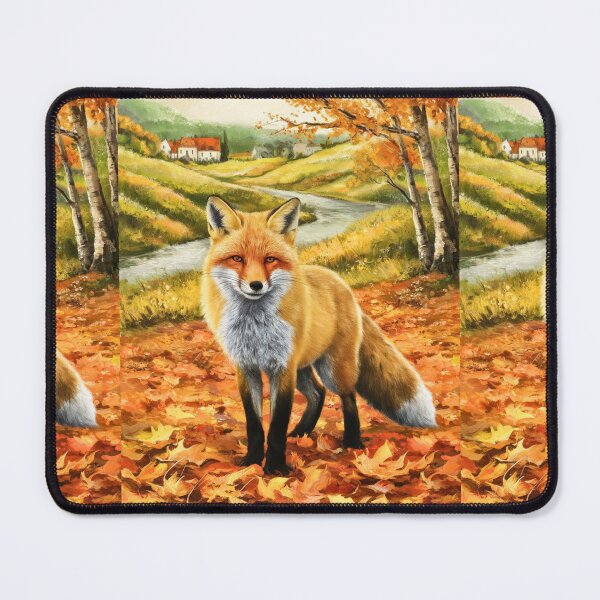 Artikelvorschau, Fuchs-Porträt. Herbstsaison, Herbstfuchs, Vintage-Fuchs, Fuchs-Malerei, Camille Pissarro-Stil entworfen und verkauft von FoxVibes.