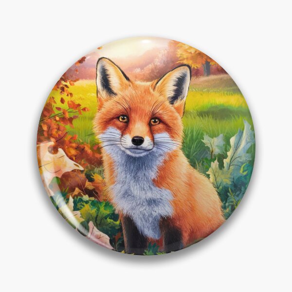 Artikelvorschau, Fuchs-Porträt. Herbstsaison, Herbstfuchs, Vintage-Fuchs, Fuchs-Malerei, Camille Pissarro-Stil entworfen und verkauft von FoxVibes.