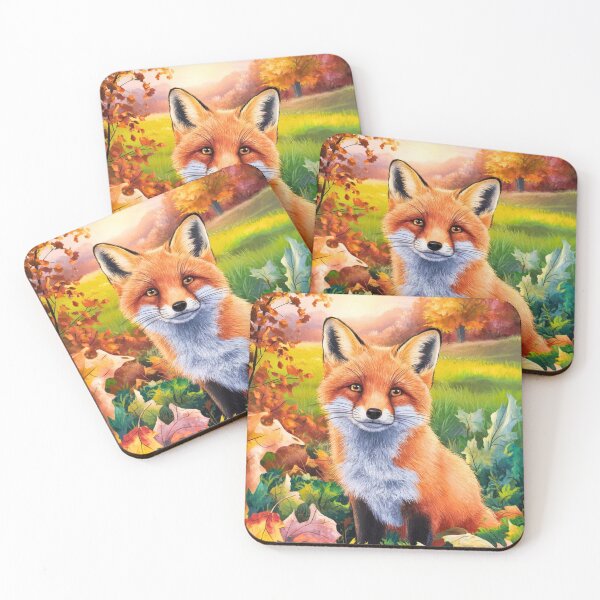 Artikelvorschau, Fuchs-Porträt. Herbstsaison, Herbstfuchs, Vintage-Fuchs, Fuchs-Malerei, Camille Pissarro-Stil entworfen und verkauft von FoxVibes.