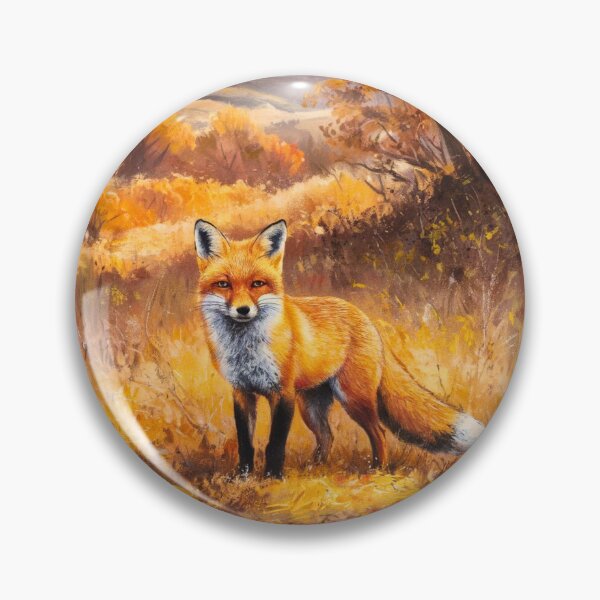 Artikelvorschau, Fuchs-Porträt. Herbstsaison, Herbstfuchs, Vintage-Fuchs, Fuchs-Malerei, Camille Pissarro-Stil entworfen und verkauft von FoxVibes.