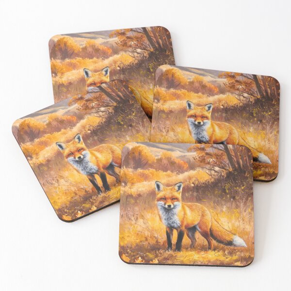 Artikelvorschau, Fuchs-Porträt. Herbstsaison, Herbstfuchs, Vintage-Fuchs, Fuchs-Malerei, Camille Pissarro-Stil entworfen und verkauft von FoxVibes.