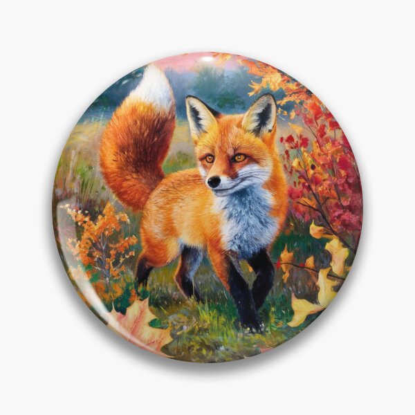 Artikelvorschau, Fuchs-Porträt. Herbstsaison, Herbstfuchs, Vintage-Fuchs, Fuchs-Malerei, Camille Pissarro-Stil entworfen und verkauft von FoxVibes.