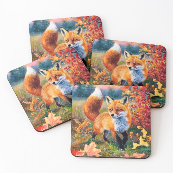 Artikelvorschau, Fuchs-Porträt. Herbstsaison, Herbstfuchs, Vintage-Fuchs, Fuchs-Malerei, Camille Pissarro-Stil entworfen und verkauft von FoxVibes.