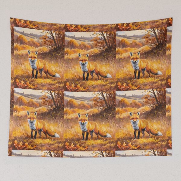Artikelvorschau, Fuchs-Porträt. Herbstsaison, Herbstfuchs, Vintage-Fuchs, Fuchs-Malerei, Camille Pissarro-Stil entworfen und verkauft von FoxVibes.