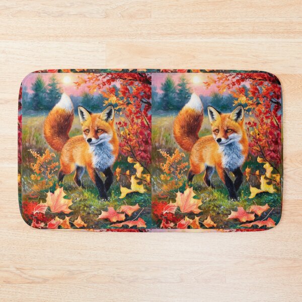 Artikelvorschau, Fuchs-Porträt. Herbstsaison, Herbstfuchs, Vintage-Fuchs, Fuchs-Malerei, Camille Pissarro-Stil entworfen und verkauft von FoxVibes.