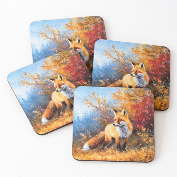 Artikelvorschau, Fuchs-Porträt. Herbstsaison, Herbstfuchs, Vintage-Fuchs, Fuchs-Malerei, Camille Pissarro-Stil entworfen und verkauft von FoxVibes.