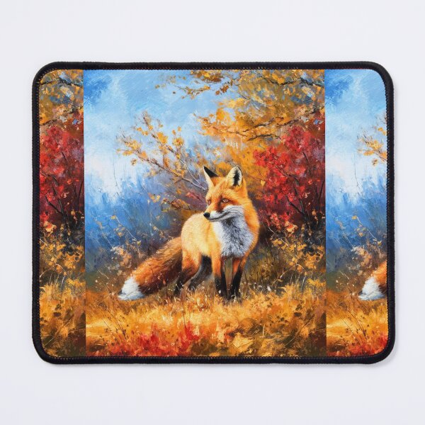 Artikelvorschau, Fuchs-Porträt. Herbstsaison, Herbstfuchs, Vintage-Fuchs, Fuchs-Malerei, Camille Pissarro-Stil entworfen und verkauft von FoxVibes.