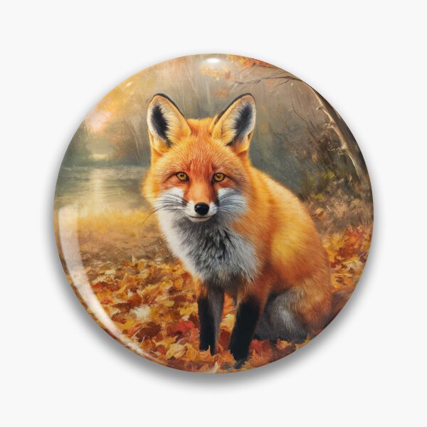 Artikelvorschau, Fuchs-Porträt. Herbstsaison, Herbstfuchs, Vintage-Fuchs, Fuchs-Malerei, Camille Pissarro-Stil entworfen und verkauft von FoxVibes.