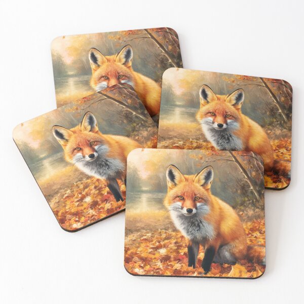 Artikelvorschau, Fuchs-Porträt. Herbstsaison, Herbstfuchs, Vintage-Fuchs, Fuchs-Malerei, Camille Pissarro-Stil entworfen und verkauft von FoxVibes.