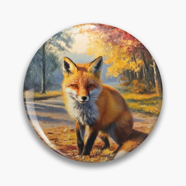 Artikelvorschau, Fuchs-Porträt. Herbstsaison, Herbstfuchs, Vintage-Fuchs, Fuchs-Malerei, Camille Pissarro-Stil entworfen und verkauft von FoxVibes.