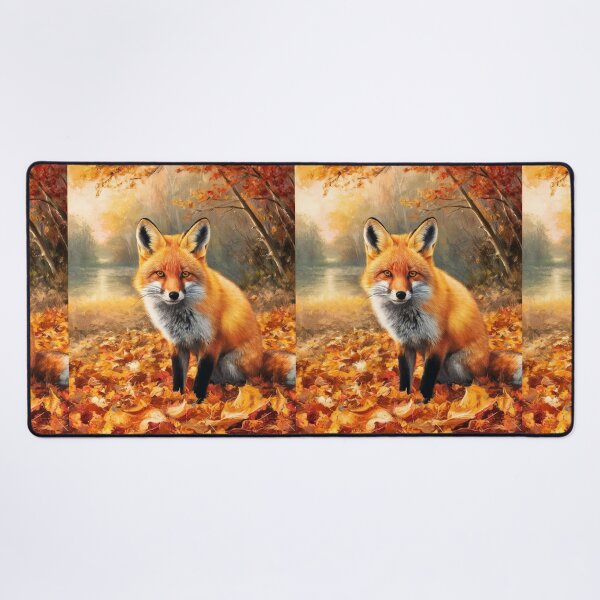 Artikelvorschau, Fuchs-Porträt. Herbstsaison, Herbstfuchs, Vintage-Fuchs, Fuchs-Malerei, Camille Pissarro-Stil entworfen und verkauft von FoxVibes.