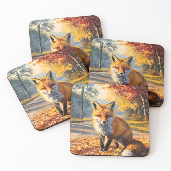 Artikelvorschau, Fuchs-Porträt. Herbstsaison, Herbstfuchs, Vintage-Fuchs, Fuchs-Malerei, Camille Pissarro-Stil entworfen und verkauft von FoxVibes.