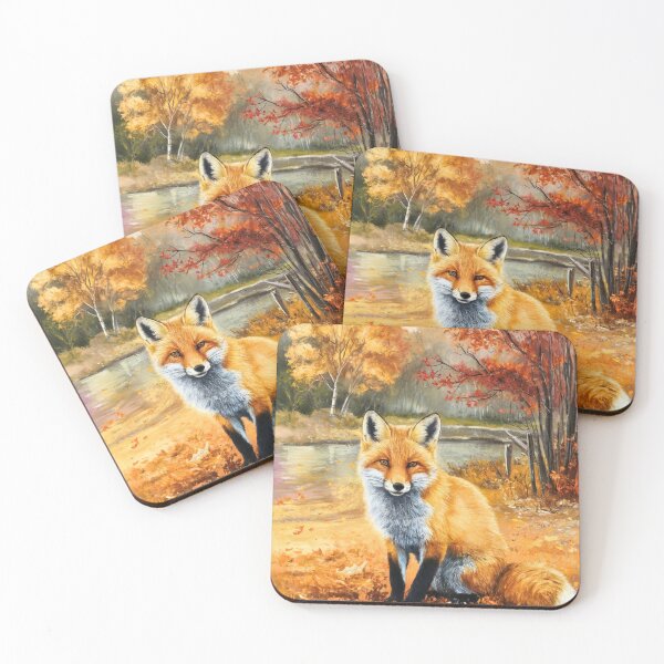 Artikelvorschau, Fuchs-Porträt. Herbstsaison, Herbstfuchs, Vintage-Fuchs, Fuchs-Malerei, Camille Pissarro-Stil entworfen und verkauft von FoxVibes.