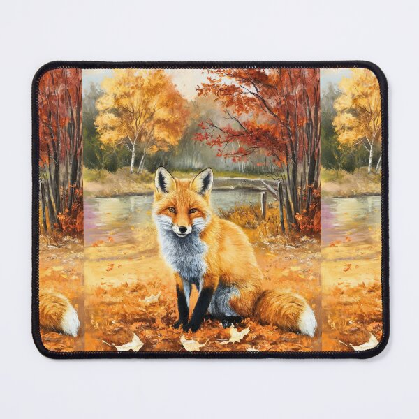 Artikelvorschau, Fuchs-Porträt. Herbstsaison, Herbstfuchs, Vintage-Fuchs, Fuchs-Malerei, Camille Pissarro-Stil entworfen und verkauft von FoxVibes.