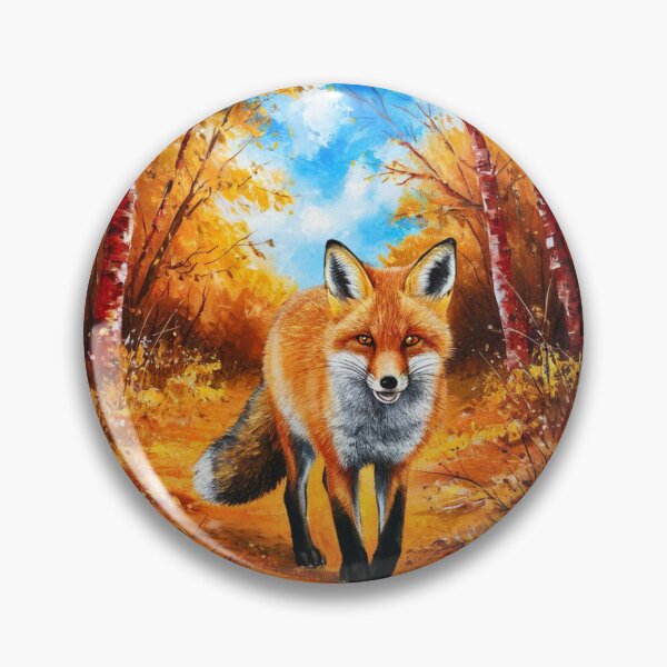 Artikelvorschau, Fuchs-Porträt. Herbstsaison, Herbstfuchs, Vintage-Fuchs, Fuchs-Malerei, Camille Pissarro-Stil entworfen und verkauft von FoxVibes.