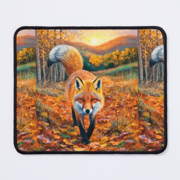 Artikelvorschau, Fuchs-Porträt. Herbstsaison, Herbstfuchs, Vintage-Fuchs, Fuchs-Malerei, Camille Pissarro-Stil entworfen und verkauft von FoxVibes.