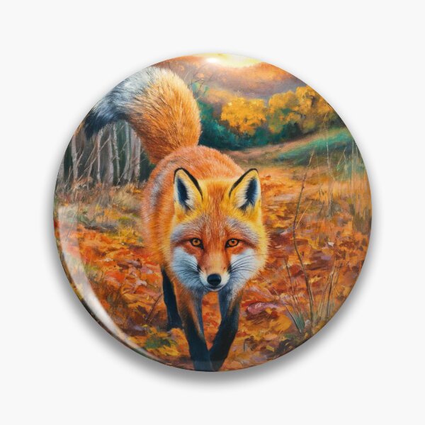 Artikelvorschau, Fuchs-Porträt. Herbstsaison, Herbstfuchs, Vintage-Fuchs, Fuchs-Malerei, Camille Pissarro-Stil entworfen und verkauft von FoxVibes.