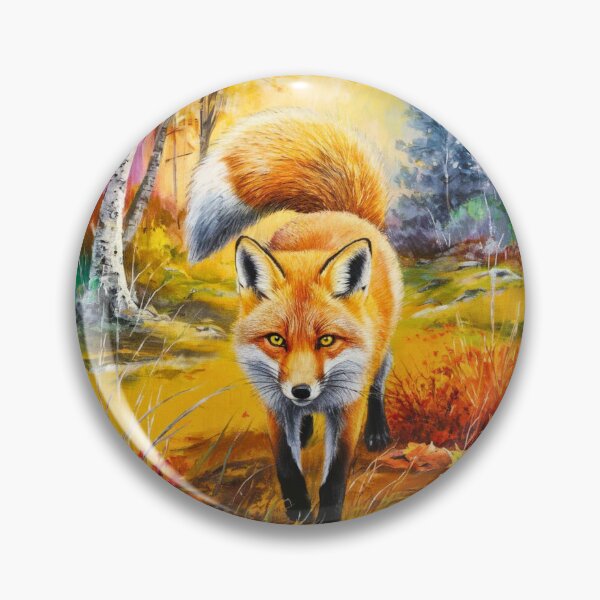Artikelvorschau, Fuchs-Porträt. Herbstsaison, Herbstfuchs, Vintage-Fuchs, Fuchs-Malerei, Camille Pissarro-Stil entworfen und verkauft von FoxVibes.