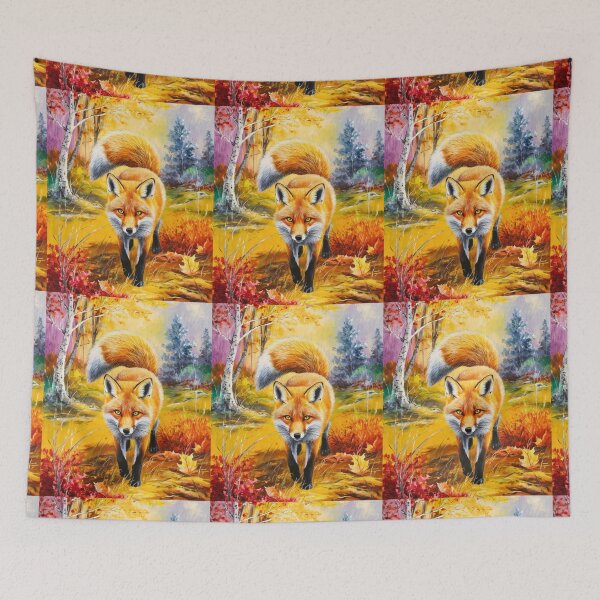 Artikelvorschau, Fuchs-Porträt. Herbstsaison, Herbstfuchs, Vintage-Fuchs, Fuchs-Malerei, Camille Pissarro-Stil entworfen und verkauft von FoxVibes.