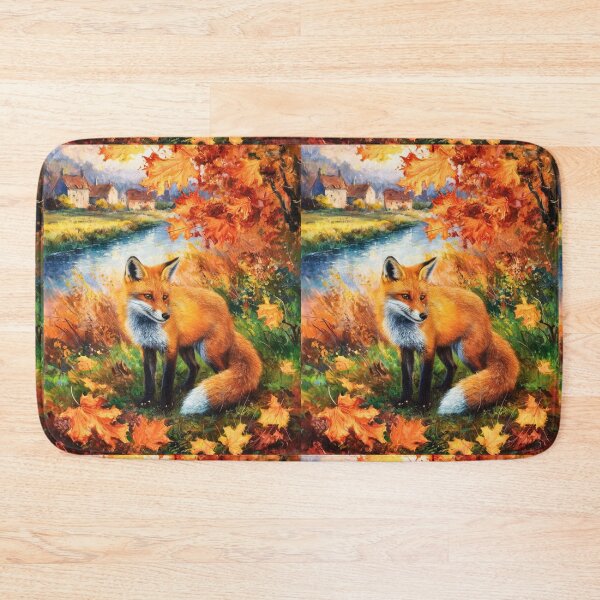 Artikelvorschau, Fuchs-Porträt. Herbstsaison, Herbstfuchs, Vintage-Fuchs, Fuchs-Malerei, Camille Pissarro-Stil entworfen und verkauft von FoxVibes.