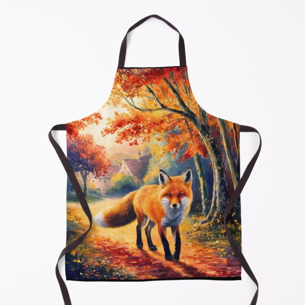 Artikelvorschau, Fuchs-Porträt. Herbstsaison, Herbstfuchs, Vintage-Fuchs, Fuchs-Malerei, Camille Pissarro-Stil entworfen und verkauft von FoxVibes.
