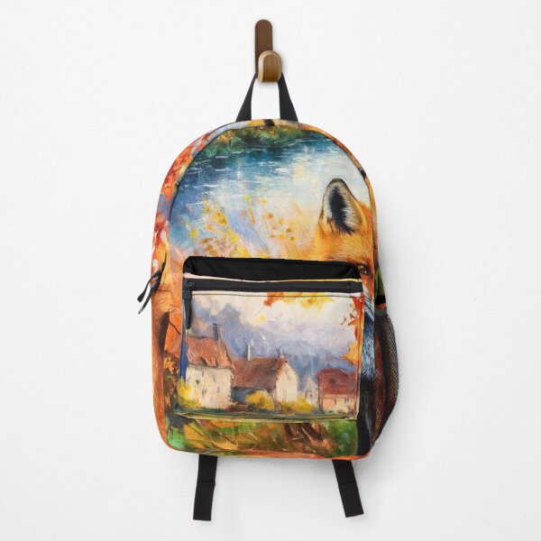 Artikelvorschau, Fuchs-Porträt. Herbstsaison, Herbstfuchs, Vintage-Fuchs, Fuchs-Malerei, Camille Pissarro-Stil entworfen und verkauft von FoxVibes.