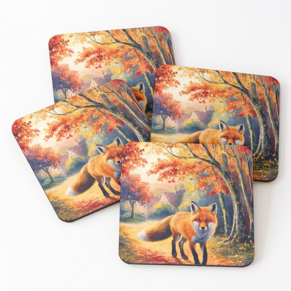 Artikelvorschau, Fuchs-Porträt. Herbstsaison, Herbstfuchs, Vintage-Fuchs, Fuchs-Malerei, Camille Pissarro-Stil entworfen und verkauft von FoxVibes.