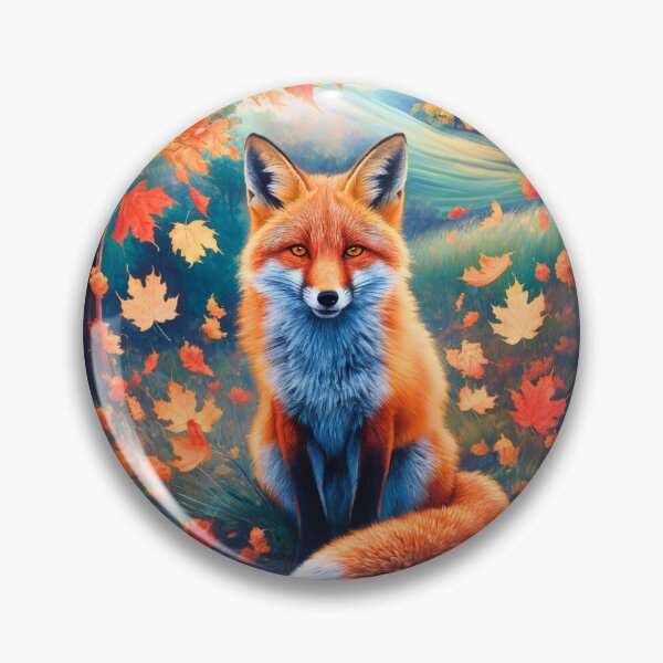 Artikelvorschau, Fuchs-Porträt. Herbstsaison, Herbstfuchs, Vintage-Fuchs, Fuchs-Malerei, Camille Pissarro-Stil entworfen und verkauft von FoxVibes.