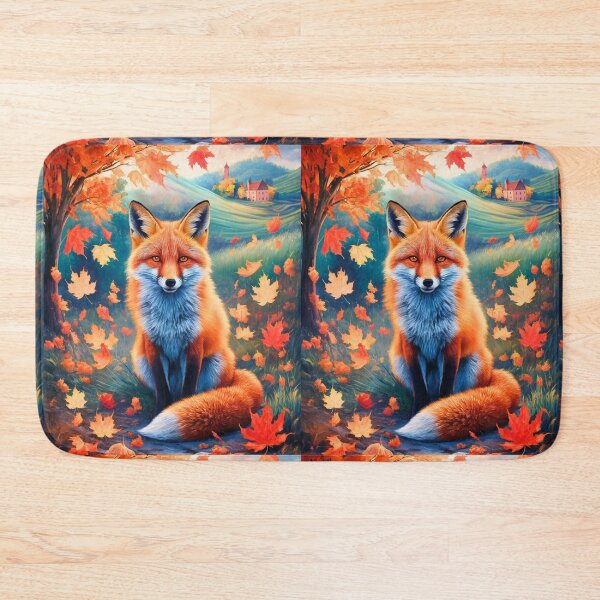 Artikelvorschau, Fuchs-Porträt. Herbstsaison, Herbstfuchs, Vintage-Fuchs, Fuchs-Malerei, Camille Pissarro-Stil entworfen und verkauft von FoxVibes.