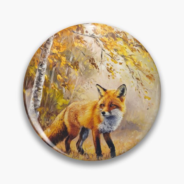 Artikelvorschau, Fuchs-Porträt. Herbstsaison, Herbstfuchs, Vintage-Fuchs, Fuchs-Malerei, Camille Pissarro-Stil entworfen und verkauft von FoxVibes.