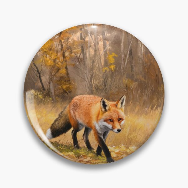 Artikelvorschau, Fuchs-Porträt. Herbstsaison, Herbstfuchs, Vintage-Fuchs, Fuchs-Malerei, Camille Pissarro-Stil entworfen und verkauft von FoxVibes.