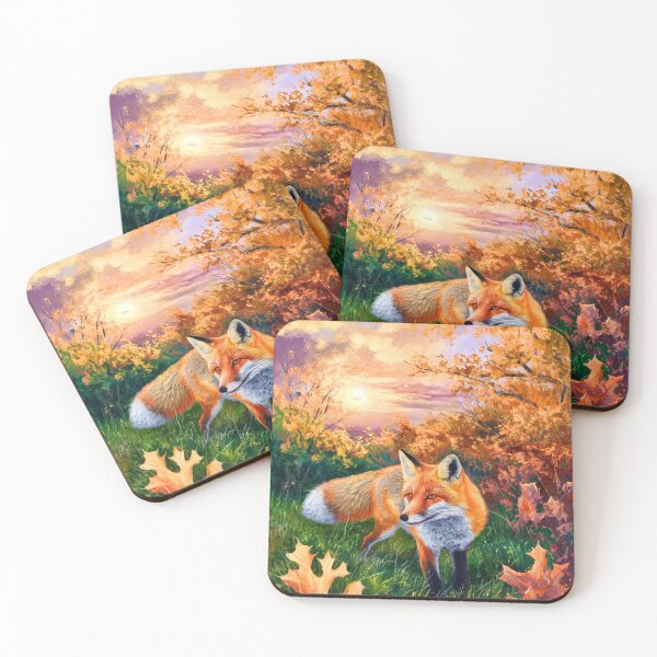 Artikelvorschau, Fuchs-Porträt. Herbstsaison, Herbstfuchs, Vintage-Fuchs, Fuchs-Malerei, Camille Pissarro-Stil entworfen und verkauft von FoxVibes.