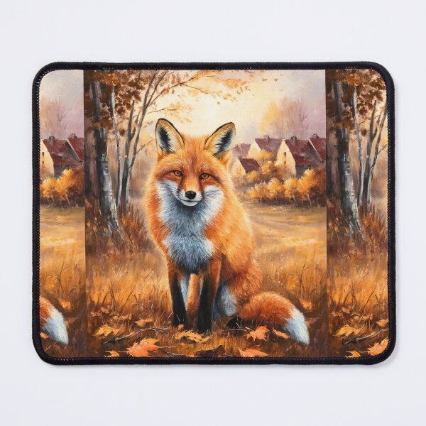 Artikelvorschau, Fuchs-Porträt. Herbstsaison, Herbstfuchs, Vintage-Fuchs, Fuchs-Malerei, Camille Pissarro-Stil entworfen und verkauft von FoxVibes.